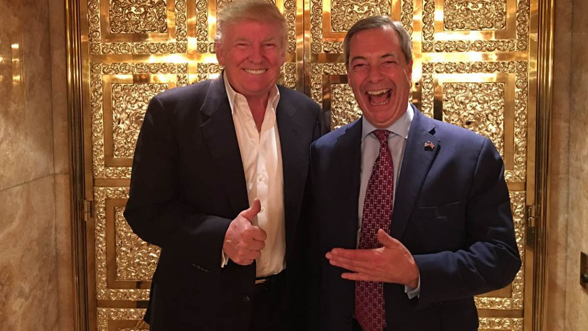 Donald Trump y Nigel Farage.