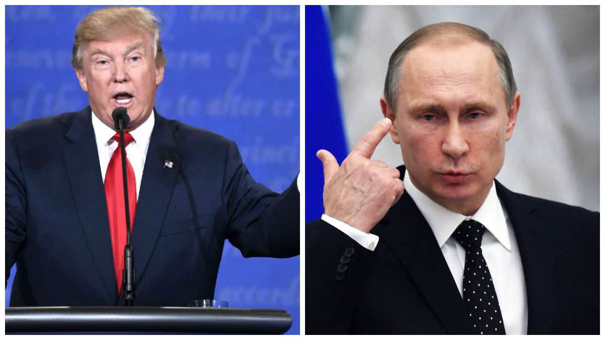 Los presidentes de EEUU y Rusia, Donald Trump y Vladimir Putin.