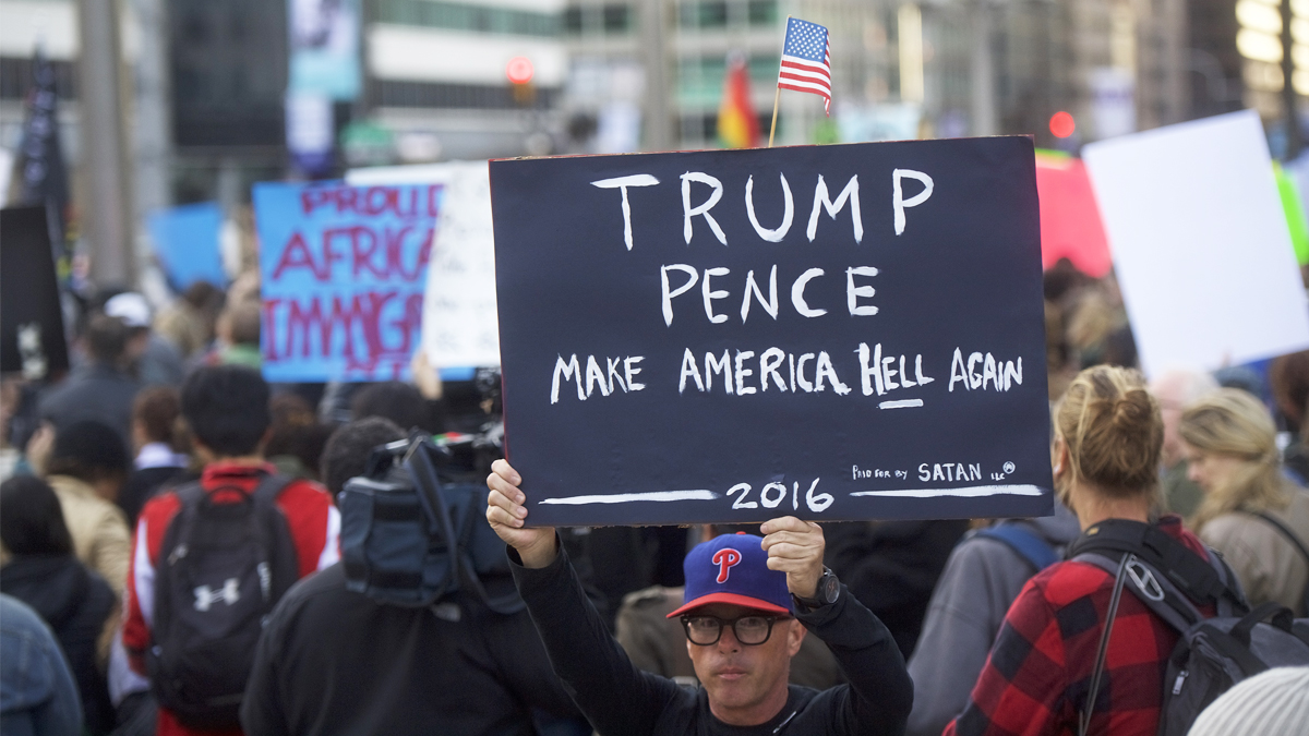 Manifestantes anti Trump. (Foto: AFP)