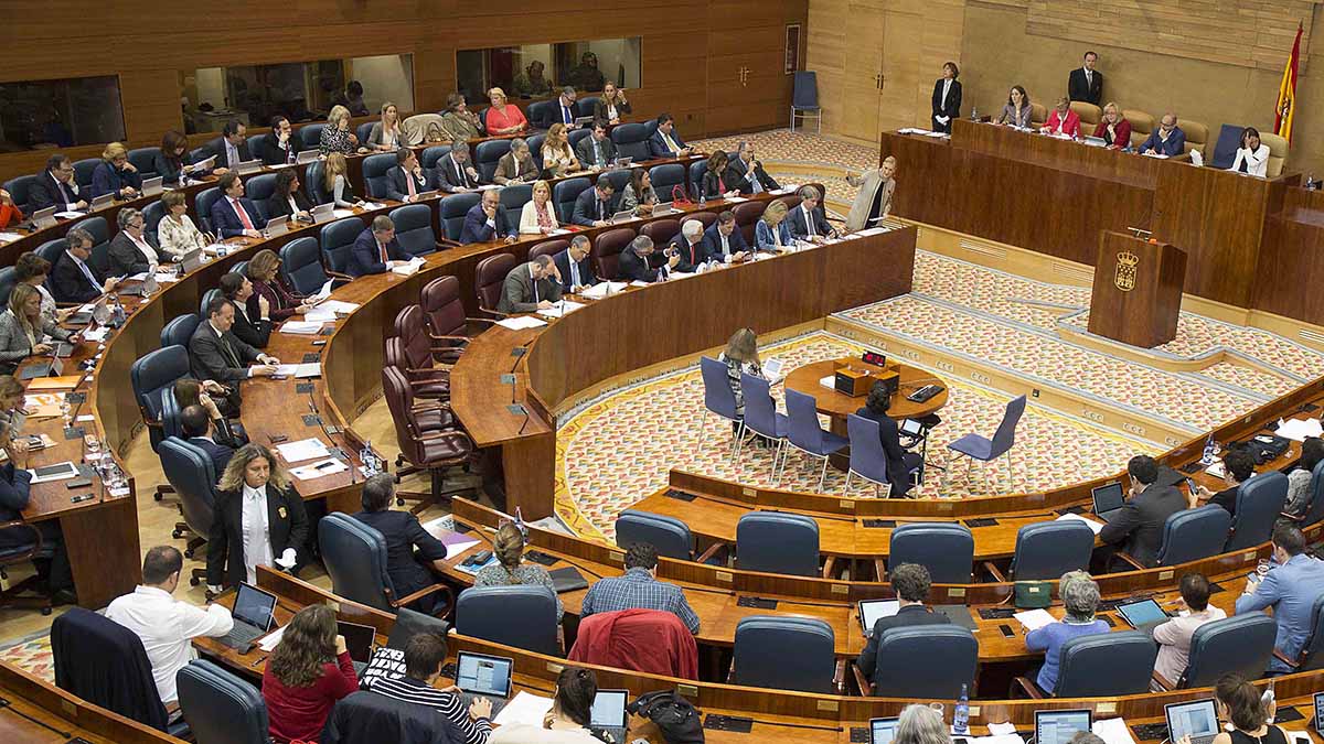 La Asamblea de Madrid, en sesión plenaria.