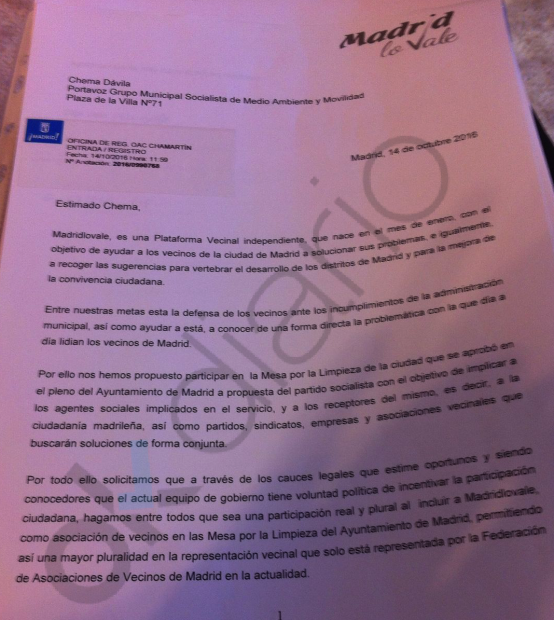 Carta al representante del PSOE. (Clic para ampliar)