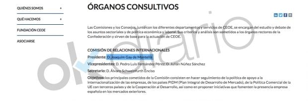 Órganos consultivos de la CEOE.