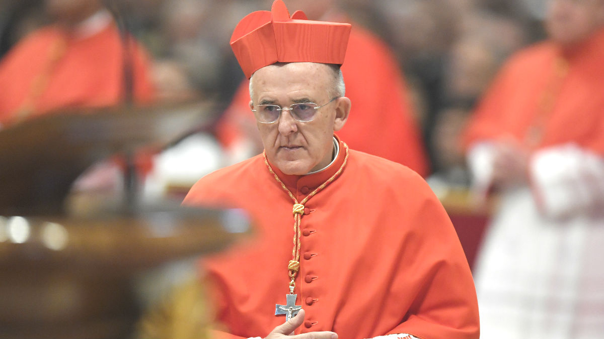 El cardenal Carlos Osoro en Roma (Foto: AFP).