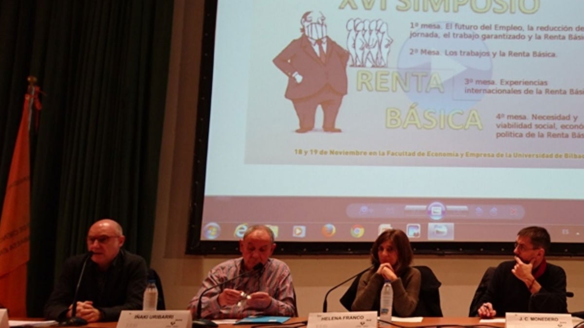 Juan Carlos Monedero defiende la renta básica universal. (Foto: OKD)