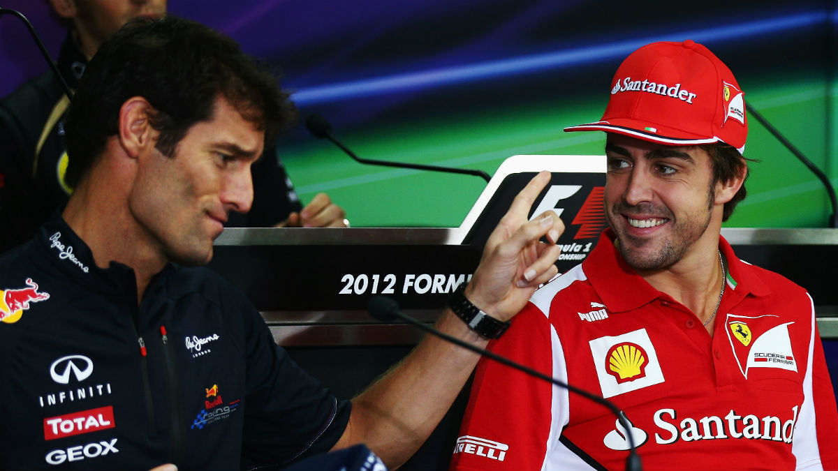 Fernando Alonso le ha confesado a Mark Webber que le hubiese gustado coincidir con él en el mundial de resistencia. (Getty)