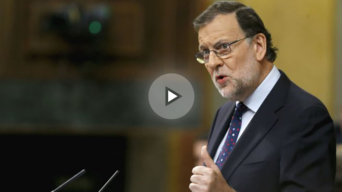 El presidente del Gobierno en funciones, Mariano Rajoy, durante su intervención en la anterior sesión de investidura (Foto: Efe)