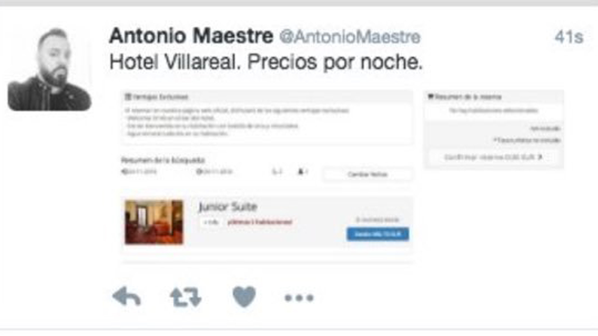 Tuit borrado por Antonio Maestre.