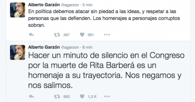 Tuit de Alberto Garzón