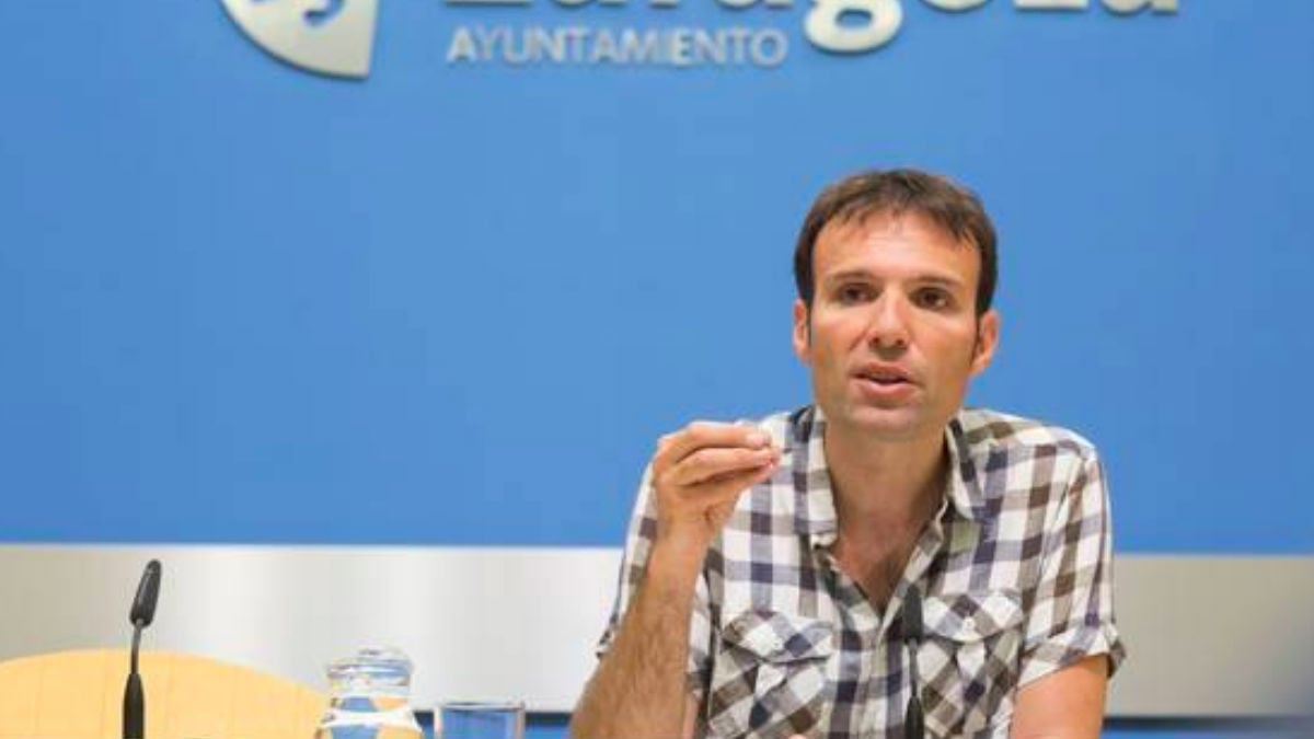 Consejero de Urbanismo de Zaragoza en Común, Pablo Muñoz. (Foto: Youtube)