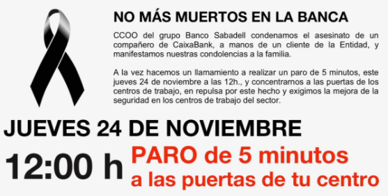 Convocatoria de CCOO