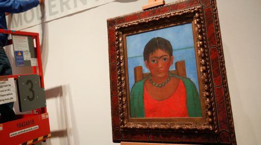 El cuadro 'Niña con collar' de la conocida artista mexicana Frida Kahlo.
