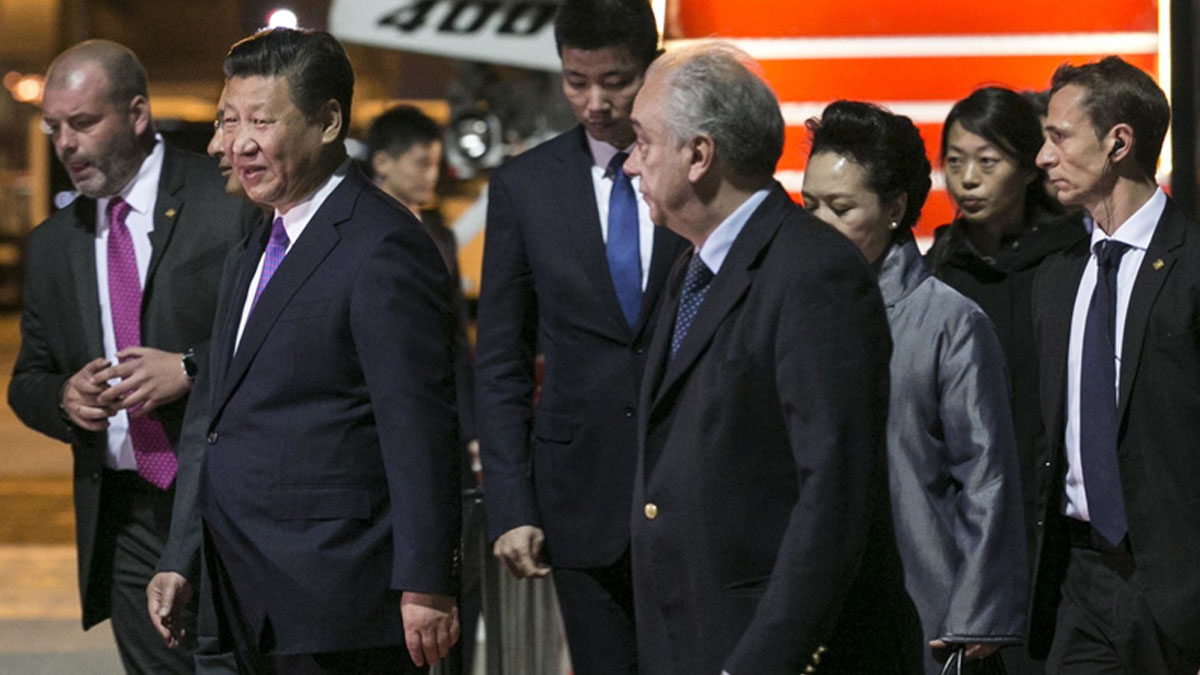 El presidente de China Xi Jinping a su llegada a Canarias (Foto: EFE)