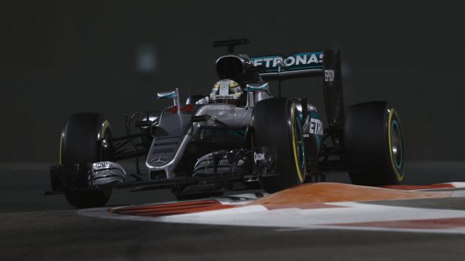 Lewis Hamilton se hizo con la pole, con Nico Rosberg segundo. Alonso fue noveno (Getty)