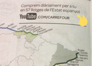 Imagen de la publicidad con tintes "independentistas" de Carrefour