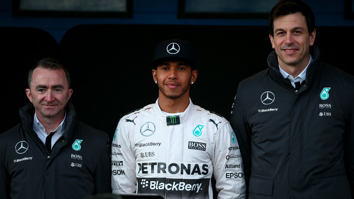 La relación de Lewis Hamilton con sus jefes de Mercedes pasa por uno de sus puntos más bajos. (Getty)