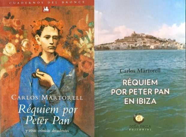 La portada del libro original y, a la derecha, la portada de la reedición de la novela de Carlos Martorell.
