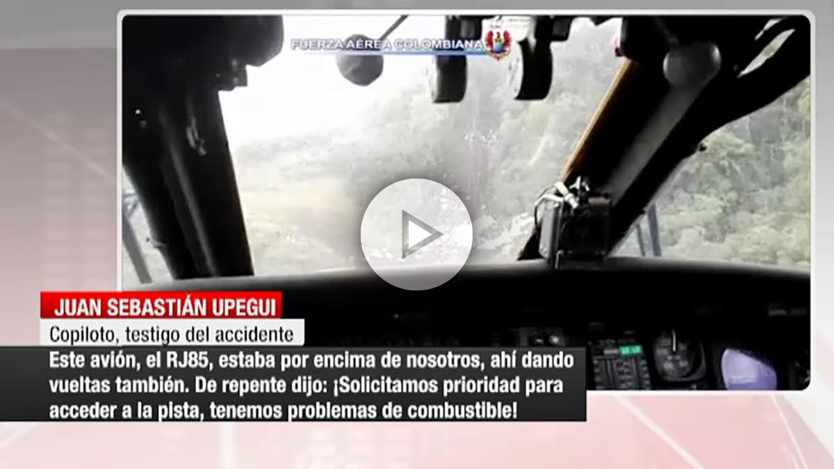 El piloto de Avianca relata los instantes previos a la tragedia.