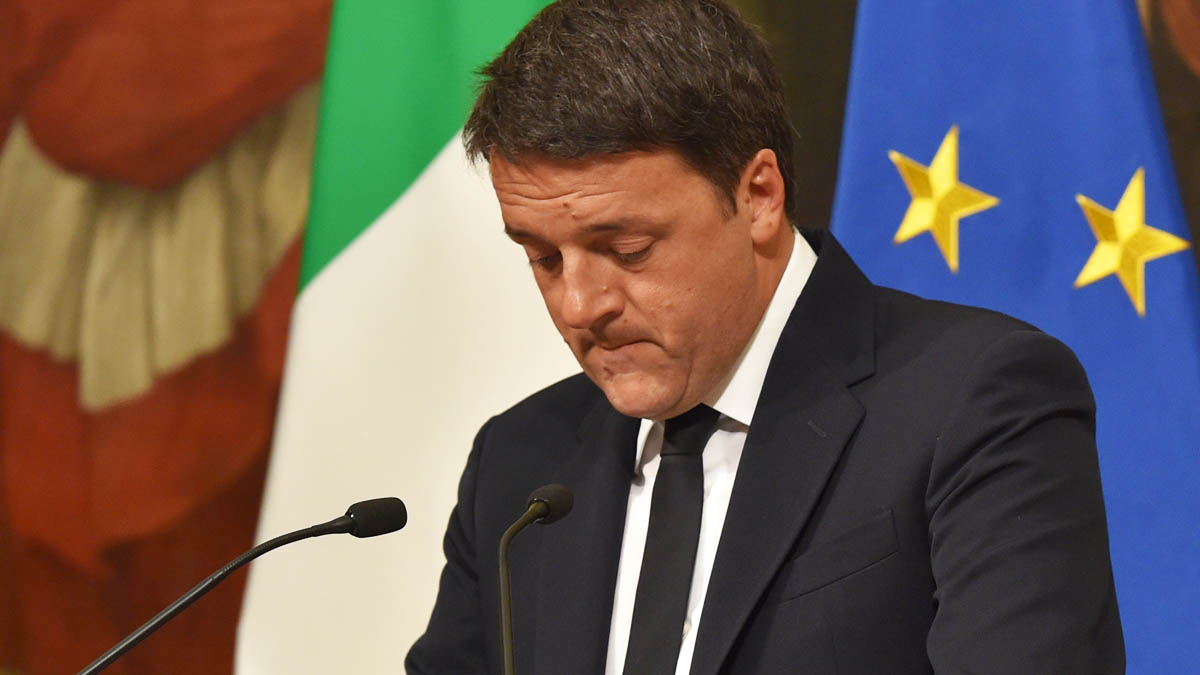 Mateo Renzi anuncia su dimisión (Foto: AFP)