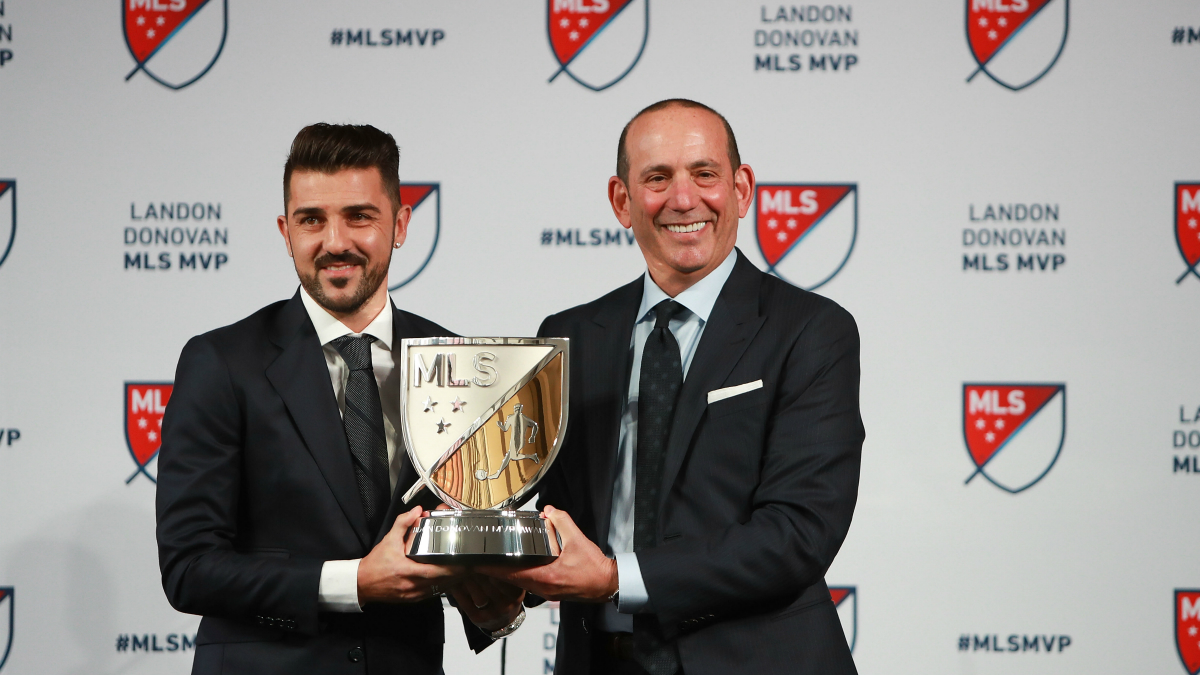 Villa recibe el Landon Donovan MLS MVP. (Getty)