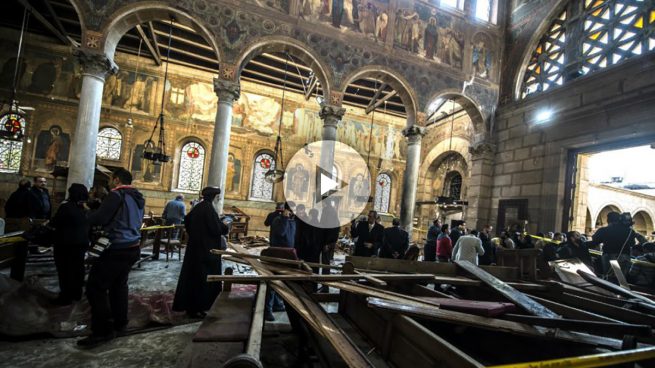 Al menos 49 muertos en una explosión en una iglesia copta de El Cairo