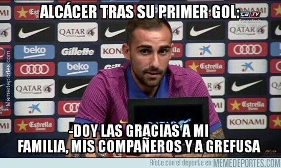 Los memes se ríen de Paco Alcácer en su estreno goleador