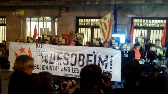 Un alto cargo de la Generalitat participó en la protesta contra la detención de radicales de la CUP