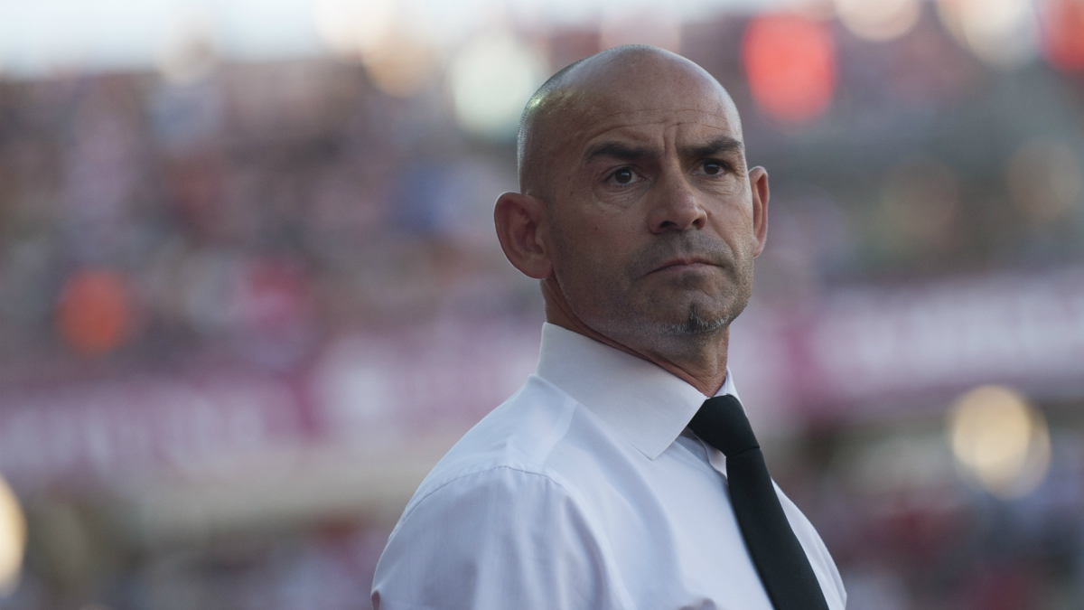 Paco Jémez, durante un encuentro con el Granada