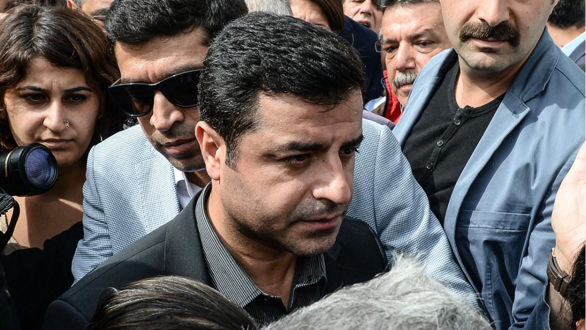 Selahattin Demirtas, copresidente del partido turco prokurdo HDP. (Getty)