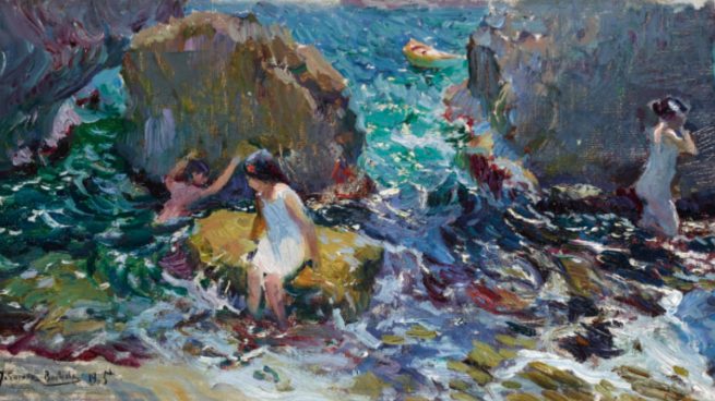 Sotheby’s subastará el cuadro ‘Niños bañándose entre rocas’ del impresionista español Sorolla