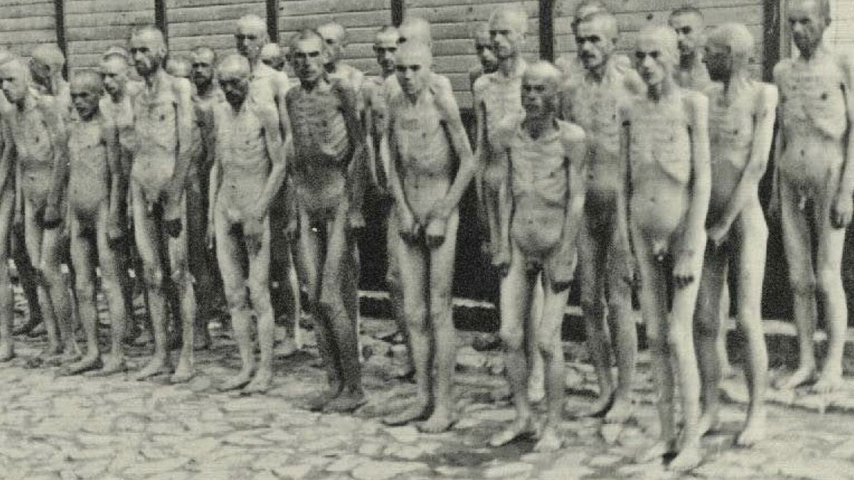 Prisioneros en el campo de concentración de Mauthausen, construido por el régimen nazi.