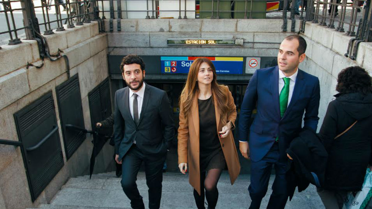 Ignacio Aguado, Esther Ruiz y César Zafra (Ciudadanos Madrid)