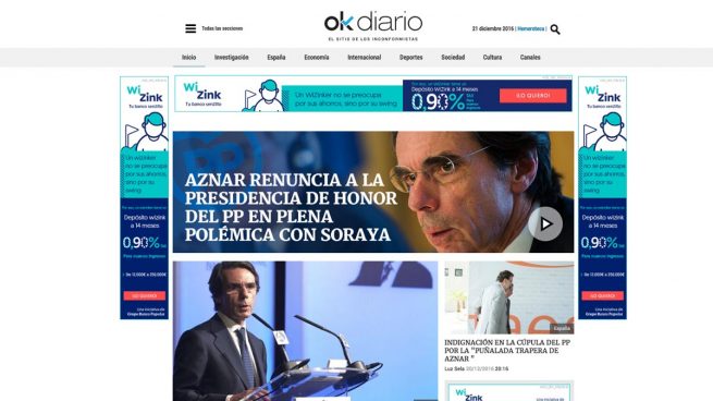 OKDIARIO Cierra Noviembre Con 9.362.860 Usuarios únicos