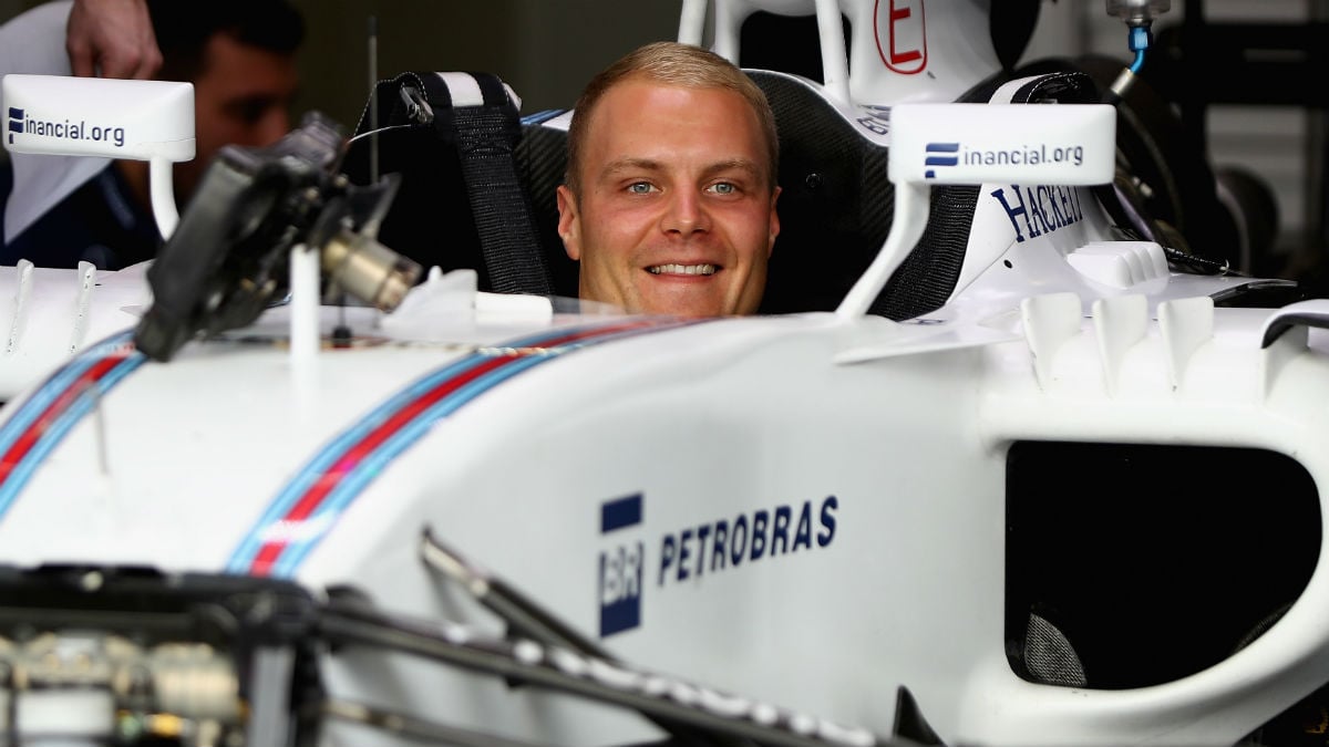 Bottas, subido al Williams. Getty)