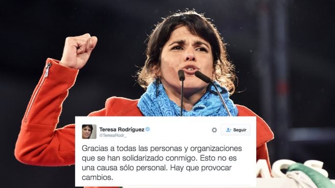 Teresa Rodríguez agradece la solidaridad recibida y pide «cambios» para que no vuelva a ocurrir