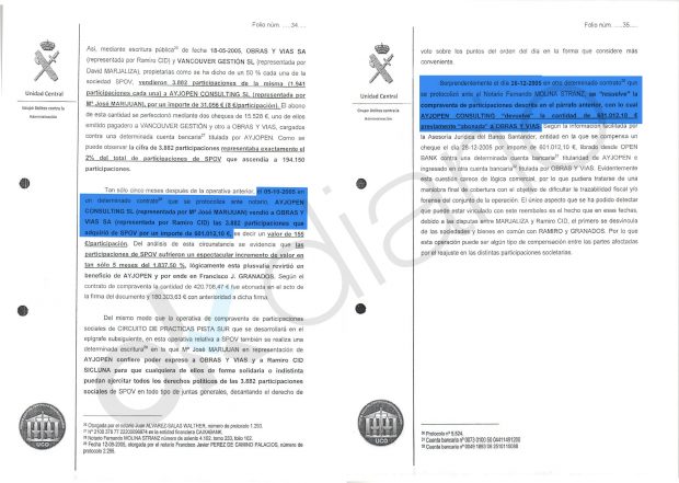 "Informe Integral de Investigación Financiera" de la UCO.