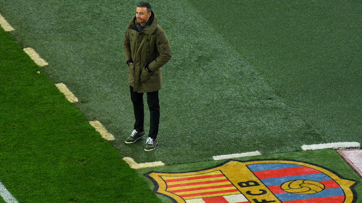 Luis Enrique, durante el FC Barcelona – Hércules