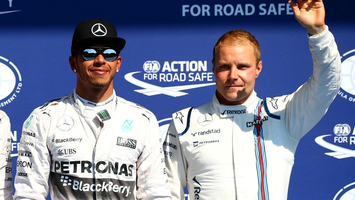 De acabar fichando por Mercedes, Valtteri Bottas quiere pelearle la supremacía del equipo y de la Fórmula 1 a Lewis Hamilton. (Getty)