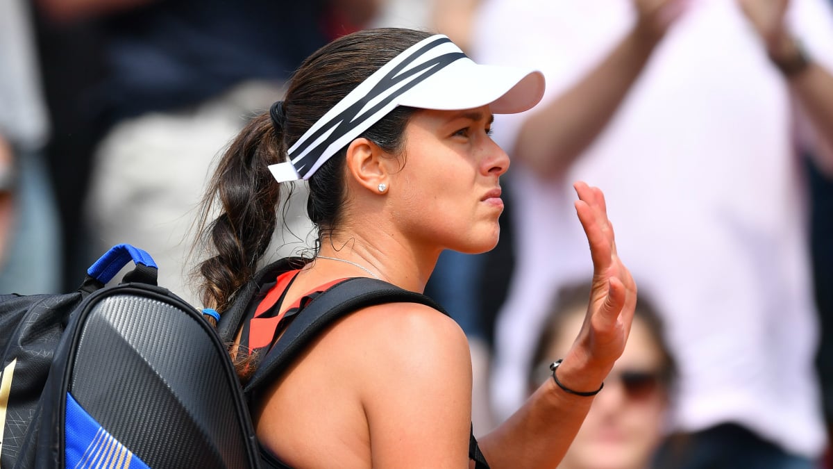 Ana Ivanovic, después de un partido en Roland Garros. (Getty)