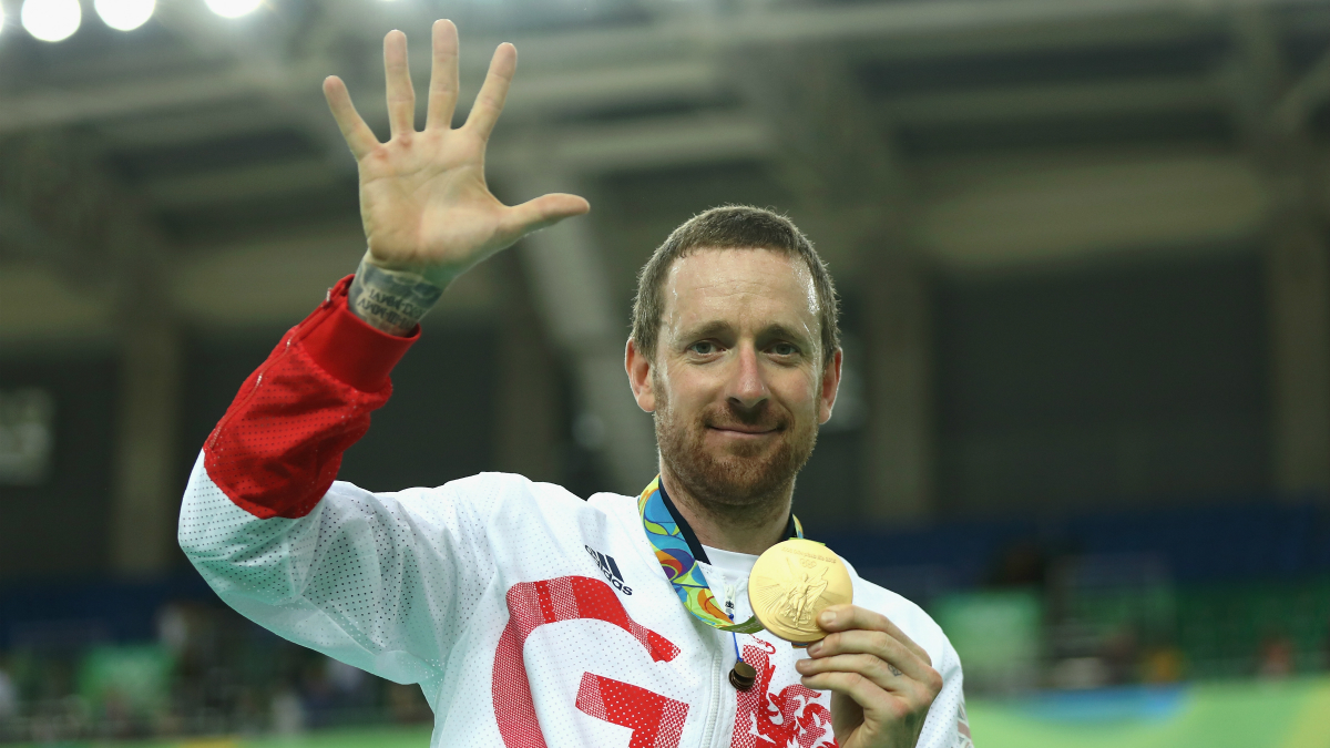 Wiggins, con la medalla de oro ganada en Río. (Getty)