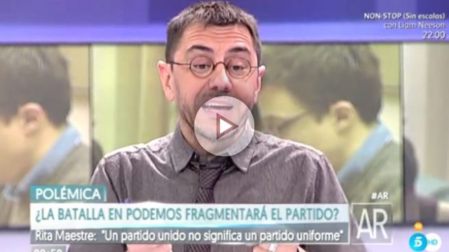 Monedero dice que la guerra en Podemos… ¡es culpa de la prensa!
