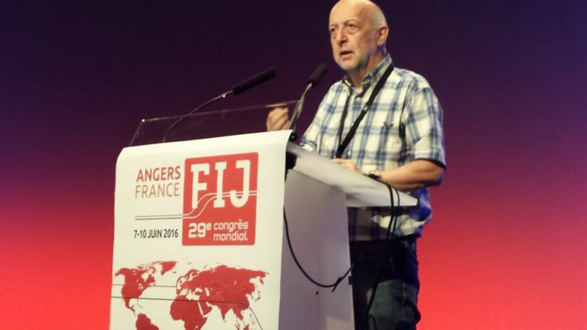 Philippe Leruth, presidente de la Federación Internacional de Periodistas. (FIJ)