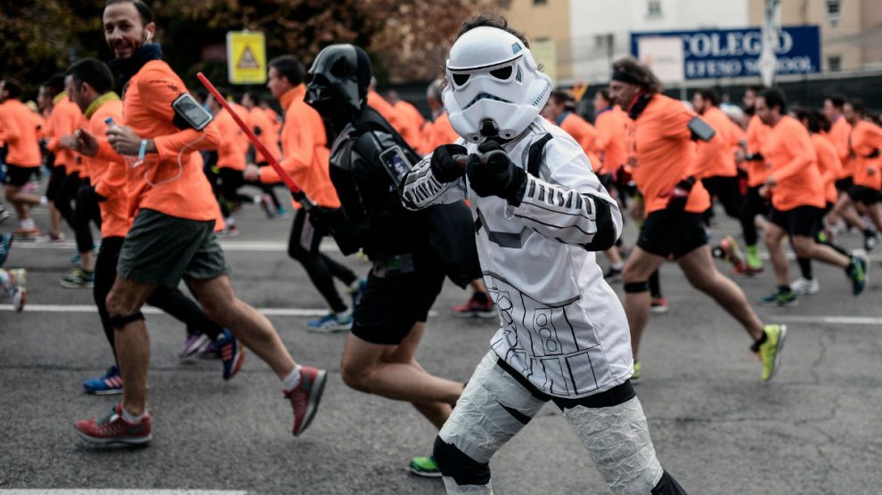 La San Silvestre siempre acoge corredores de todos los tipos. (Getty)