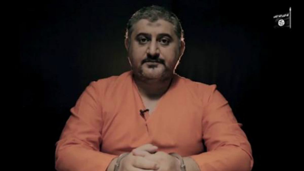 Fotograma del video difundido por el Estado Islámico.