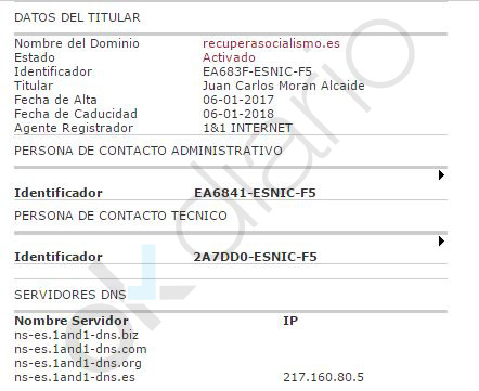 Juan Carlos Morán registra un nuevo dominio. (Foto: OKD)