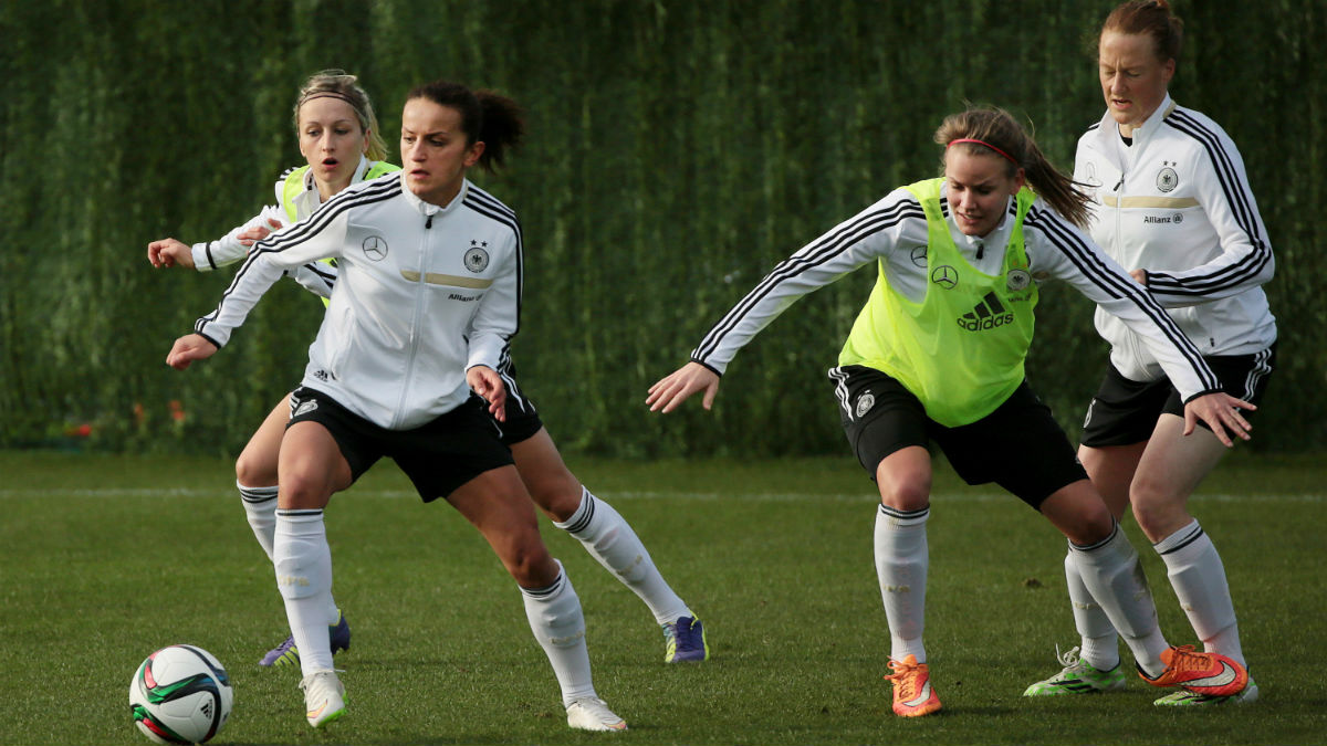 La selección alemana, en un entrenamiento en Marbella. (Getty)