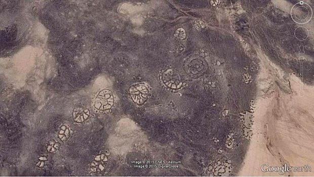 google earth descubrimientos geoglifos jordania