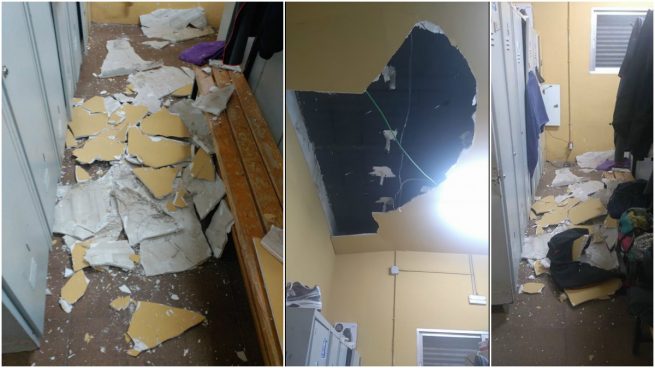 La falta de mantenimiento de Carmena conduce al derrumbe del techo de unos vestuarios en Aluche