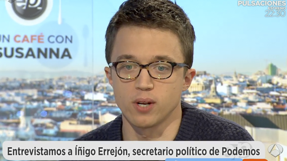 Íñigo Errejón en ‘Espejo Público’.
