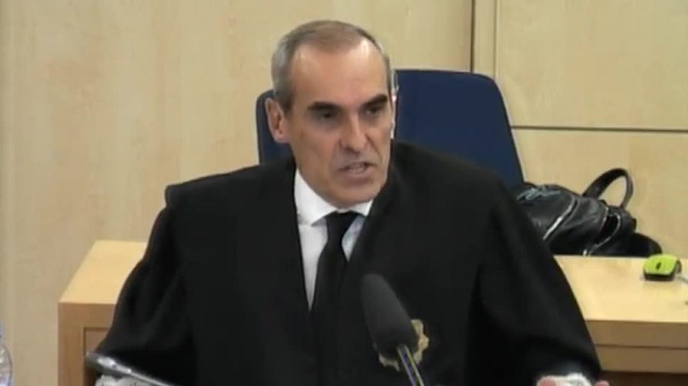 El fiscal Alejandro Luzón en el juicio de las Tarjetas Black de Caja Madrid.