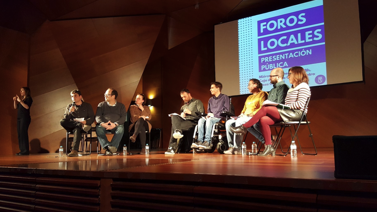 Presentación de los Foros Locales de Madrid. (Foto: TW)